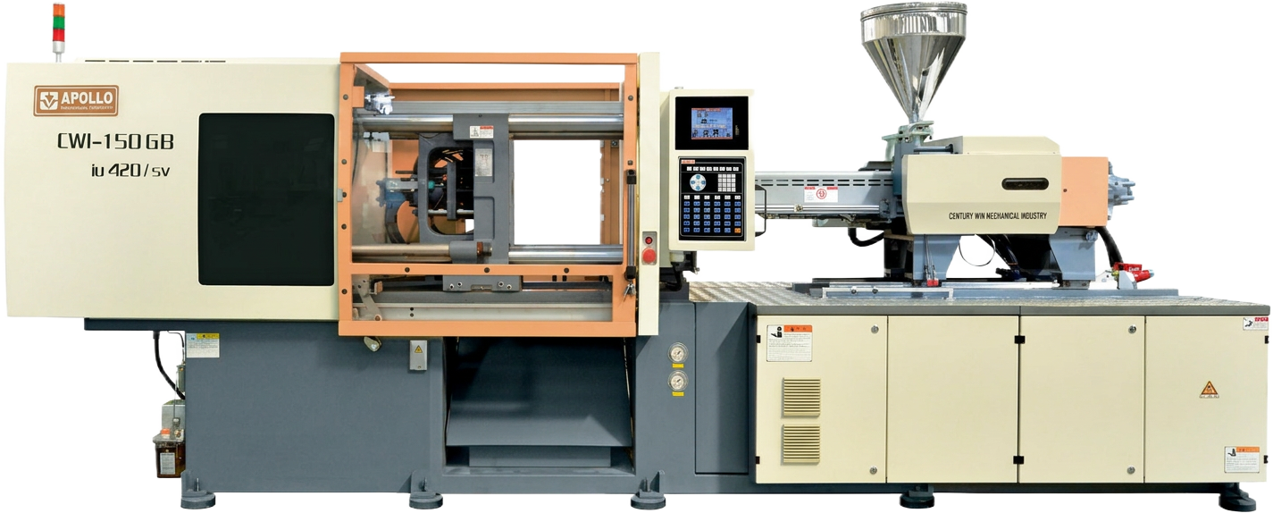 Apollo CWI-150GB injection moulding machine, shown in the GB Series catalogue